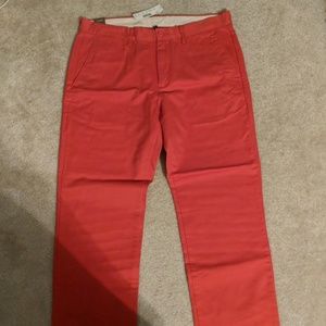 J. Crew Broken In Chino Urban Slim Orange 32x30